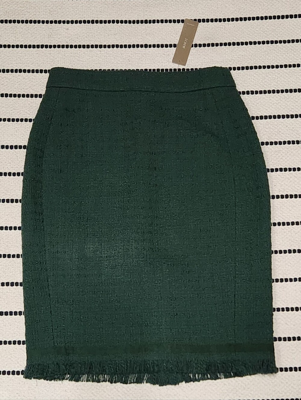 J.Crew Tweed Fringe Pencil Skirt Size 00P